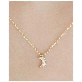 Crescent-pendant Chain Necklace