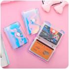 Iridescent Pvc Card Wallet Iridescent - Transparent - One Size