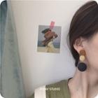 Wooden Earring/ Clip-on Earring