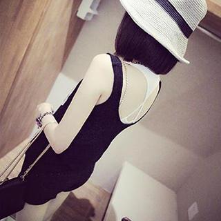 Cross Strap Back Tank Top