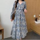 Long-sleeve Print Dress(various Designs)