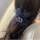 Ribbon Hair Clamp Gray - One Size