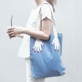 Finger Embroidered Shopper Bag