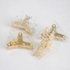 Gold Leaf Cat / Triangle Hair Clamp
