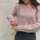 V-neck Marled Sweater