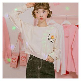I Smile You Cropped Sweatshirt