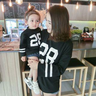 Family Matching Printed Long-sleeve T-shirt