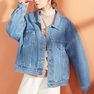 Star Printed Denim Jacket