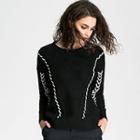 Stitch Detailed Cable Knit Sweater