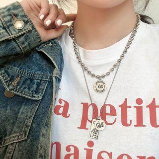 Embossed Tag Pendant Necklace (various Designs)