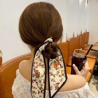 Flower Narrow Scarf Hair Hair Tie