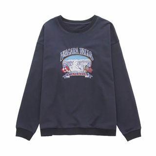 Waterfall Print Pullover