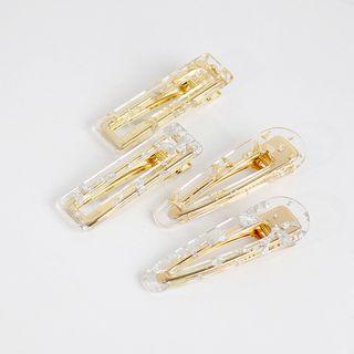 Transparent Hair Clip (various Designs)