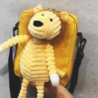 Lion Doll Canvas Crossbody Bag