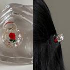 Flower Transparent Hair Clamp 2052a - Transparent - One Size