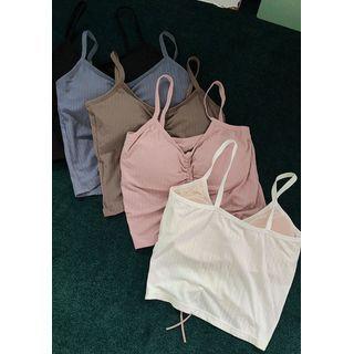 Drawcord Crop Camisole Top