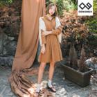 Tall Size A-line Check Shirtdress
