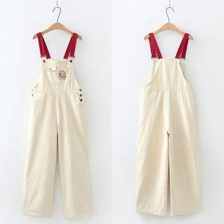 Bear Wide-leg Jumper Pants Almond - One Size