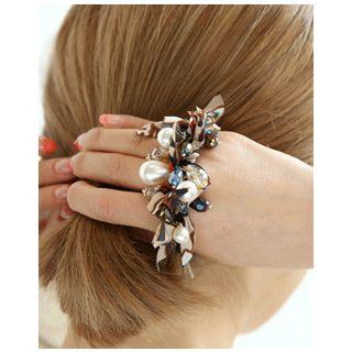 Multi-charm Tasseled Hair Tie