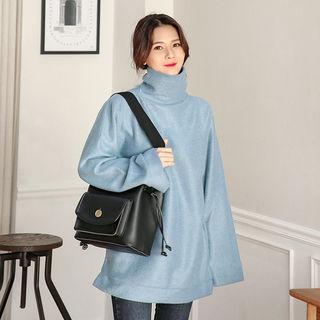 Turtle-neck Polar-fleece Pullover
