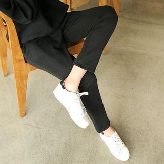 Brushed-fleece Lined Tapered Pants