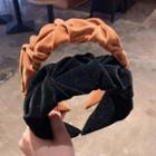 Velvet Shirred Headband