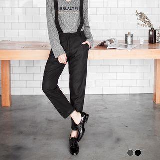 Brushed Suspender Tapered Trousers
