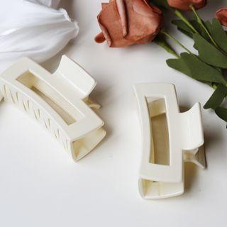Acrylic Hair Clamp 1pc - Beige - One Size