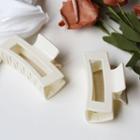 Acrylic Hair Clamp 1pc - Beige - One Size