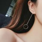 18k Gold Plated Hoop Dangle Earring Rose Gold - One Size