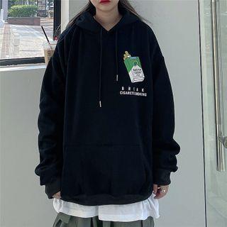 Cigarette Print Hoodie