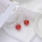 Acrylic Cherry Dangle Earring 1 Pair - 01 - As Shown In Figure - One Size