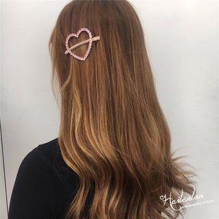 Rhinestone-heart Hair Pin