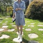 Tie-front Shirtdress
