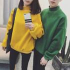 Couple Matching Mock-neck Pullover
