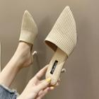 Pointy Toe High Heel Mules