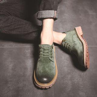Genuine Leather Lace-up Desert Shoes