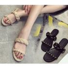 Chained Slide Sandals