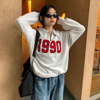 Number Half-zip Sweatshirt