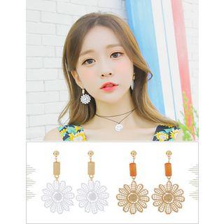 Flower Lace Dangle Earrings