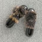 Faux-fur Patent Loafers