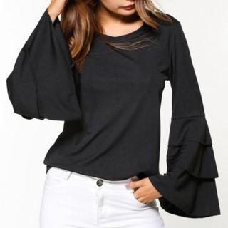 Tiered Bell Long-sleeve T-shirt