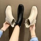 Chunk-heel Short Chelsea Boots