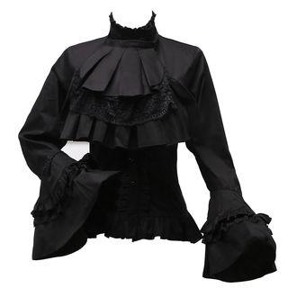 High-neck Ruffled Bell-sleeve Blouse