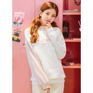 Mock-neck Color-block Sweatshirt