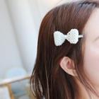 Faux Pearl Ribbon Hair Pin / Earring / Set