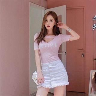 Cutaway-front Lettering Top