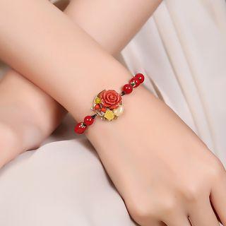 Bead Floral Bracelet