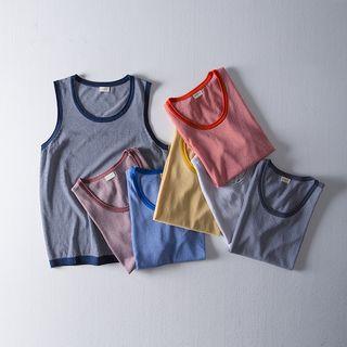 Round-neck Striped Tank Top