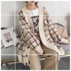 Patterned Buttoned Knit Jacket